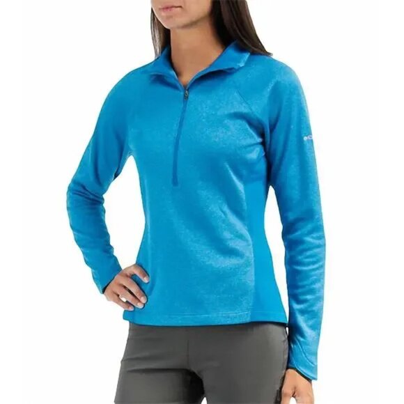 Columbia Womens Optic Got It Stripe Running 1/2 Zip Stretch Pullover Sweater Med - Picture 1 of 7